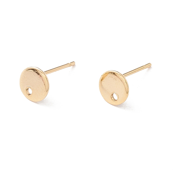 PandaHall 201 Stainless Steel Stud Earring Findings, with 316 Surgical Stainless Steel Pins and Hole, Flat Round, Real 24K Gold Plated, 6mm...
PandaHall 201 Stainless Steel Stud Earring Findings, with 316 Surgical Stainless Steel Pins and Hole, Flat Round, Real 24K Gold Plated, 6mm...