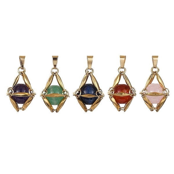 PandaHall Natural Mixed Gemstone Round Bead Pendants, 304 Stainless Steel Link Chains Charms, Mixed Dyed and Undyed, Golden, 19.5x15x15mm...
PandaHall Natural Mixed Gemstone Round Bead Pendants, 304 Stainless Steel Link Chains Charms, Mixed Dyed and Undyed, Golden, 19.5x15x15mm...