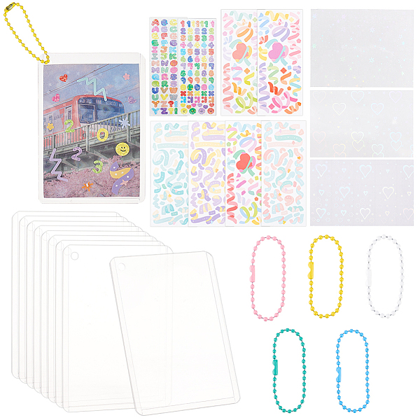 PandaHall BENECREAT DIY Rectangle Photocard Sleeve Keychain Making Kit, Including PET Stickers, PVC Card Holders, Iron Ball Chain, Mixed..., Multicolor
PandaHall BENECREAT DIY Rectangle Photocard Sleeve Keychain Making Kit, Including PET Stickers, PVC Card Holders, Iron Ball Chain, Mixed..., Multicolor