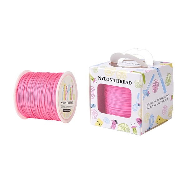 PandaHall Nylon Thread, Hot Pink, 0.8mm, about 98.43yards/roll(90m/roll) Nylon Pink
PandaHall Nylon Thread, Hot Pink, 0.8mm, about 98.43yards/roll(90m/roll) Nylon Pink