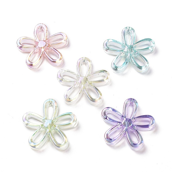PandaHall UV Plating Rainbow Iridescent Acrylic Beads, Flower, Mixed Color, 30.5x31.5x5mm, Hole: 1.8mm Acrylic Flower Multicolor
PandaHall UV Plating Rainbow Iridescent Acrylic Beads, Flower, Mixed Color, 30.5x31.5x5mm, Hole: 1.8mm Acrylic Flower Multicolor
