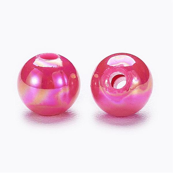 PandaHall Eco-Friendly Poly Styrene Acrylic Beads, AB Color Plated, Round, Cerise, 8mm, Hole: 1mm, about 2000pcs/500g Acrylic Round Red
PandaHall Eco-Friendly Poly Styrene Acrylic Beads, AB Color Plated, Round, Cerise, 8mm, Hole: 1mm, about 2000pcs/500g Acrylic Round Red