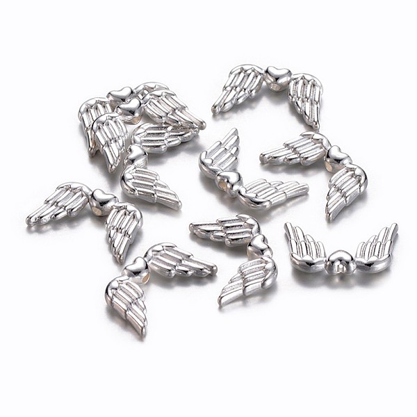 PandaHall Tibetan Style Alloy Beads, Cadmium Free & Nickel Free & Lead Free, Angel Wing, Silver Color Plated, 18.5x11x3.5mm, Hole: 1.5mm....
PandaHall Tibetan Style Alloy Beads, Cadmium Free & Nickel Free & Lead Free, Angel Wing, Silver Color Plated, 18.5x11x3.5mm, Hole: 1.5mm....