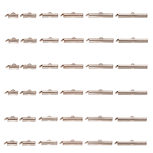 PandaHall 120Pcs 6 Styles Iron Slide On End Clasp Tubes, Cadmium Free & Lead Free, Slider End Caps, Platinum, 5.5~6x10~30x4mm, Hole: 1mm...
PandaHall 120Pcs 6 Styles Iron Slide On End Clasp Tubes, Cadmium Free & Lead Free, Slider End Caps, Platinum, 5.5~6x10~30x4mm, Hole: 1mm...