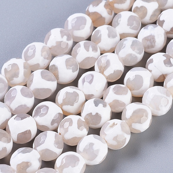 PandaHall Tibetan Style Turtle Back Pattern dZi Beads Strands, Natural Agate, Giraffe Skin Agate, Dyed, Faceted, Round, White, 8mm, Hole...
PandaHall Tibetan Style Turtle Back Pattern dZi Beads Strands, Natural Agate, Giraffe Skin Agate, Dyed, Faceted, Round, White, 8mm, Hole...