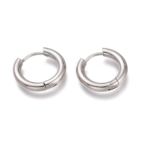 PandaHall 201 Stainless Steel Huggie Hoop Earrings, with 304 Stainless Steel Pin, Hypoallergenic Earrings, Ring, Stainless Steel Color, 9...
PandaHall 201 Stainless Steel Huggie Hoop Earrings, with 304 Stainless Steel Pin, Hypoallergenic Earrings, Ring, Stainless Steel Color, 9...