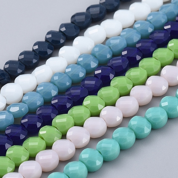 PandaHall Glass Beads Strands, Faceted, Flat Round, Mixed Color, 6x4mm, Hole: 1.2mm, about 98pcs/Strand, 22 inch(53.5cm) Glass Flat Round..., Multicolor
PandaHall Glass Beads Strands, Faceted, Flat Round, Mixed Color, 6x4mm, Hole: 1.2mm, about 98pcs/Strand, 22 inch(53.5cm) Glass Flat Round..., Multicolor