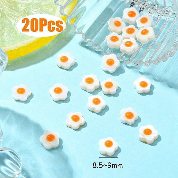 PandaHall Natural Freshwater Shell Beads, Single Side with Enamel, Flower, Orange, 8.5~9x8.5~9x3~3.5mm, Hole: 0.7mm Freshwater Shell Flower...
PandaHall Natural Freshwater Shell Beads, Single Side with Enamel, Flower, Orange, 8.5~9x8.5~9x3~3.5mm, Hole: 0.7mm Freshwater Shell Flower...