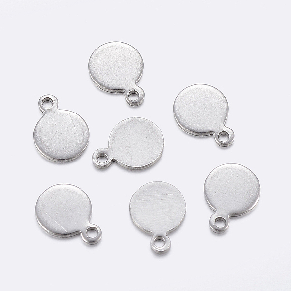 PandaHall 201 Stainless Steel Charms, Stamping Blank Tag, Flat Round, Stainless Steel Color, 9x7x0.8mm, Hole: 1mm 201 Stainless Steel Flat...
PandaHall 201 Stainless Steel Charms, Stamping Blank Tag, Flat Round, Stainless Steel Color, 9x7x0.8mm, Hole: 1mm 201 Stainless Steel Flat...