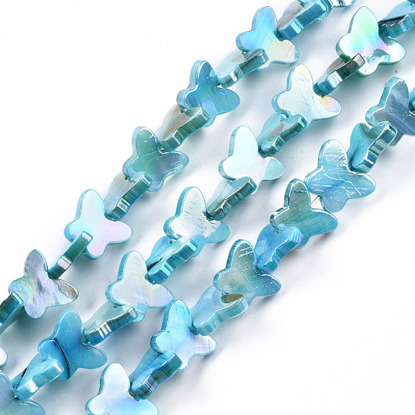PandaHall Natural Freshwater Shell Beads Strands, AB Color Plated, Dyed, Butterfly, Sky Blue, 10~11x12.5~13.5x3mm, Hole: 0.7mm, about...
PandaHall Natural Freshwater Shell Beads Strands, AB Color Plated, Dyed, Butterfly, Sky Blue, 10~11x12.5~13.5x3mm, Hole: 0.7mm, about...