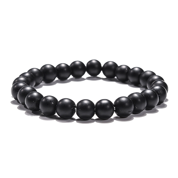 PandaHall Synthetic Black Stone Beaded Stretch Bracelets, Round, 2 inch(5.2cm), Bead: 8mm Black Stone Black
PandaHall Synthetic Black Stone Beaded Stretch Bracelets, Round, 2 inch(5.2cm), Bead: 8mm Black Stone Black