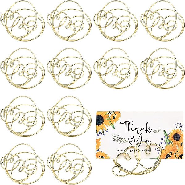 PandaHall Vortex with Double Heart Shaped Iron Place Card Holder, Cute Table Card Holder, for Wedding Decoration, Light Gold, 50x53x37mm...
PandaHall Vortex with Double Heart Shaped Iron Place Card Holder, Cute Table Card Holder, for Wedding Decoration, Light Gold, 50x53x37mm...