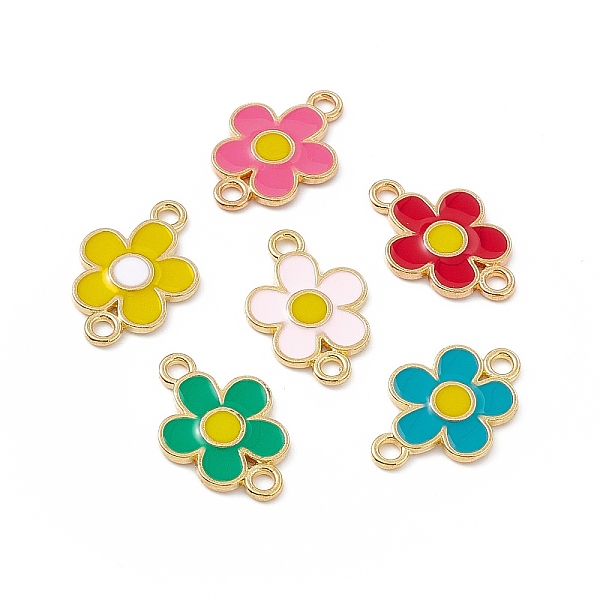PandaHall Alloy Connector Charms, with Enamel, Flower Links, Light Gold, Mixed Color, 18.5x12.5x1.5mm, Hole: 1.8mm Alloy+Enamel Flower..., Multicolor
PandaHall Alloy Connector Charms, with Enamel, Flower Links, Light Gold, Mixed Color, 18.5x12.5x1.5mm, Hole: 1.8mm Alloy+Enamel Flower..., Multicolor