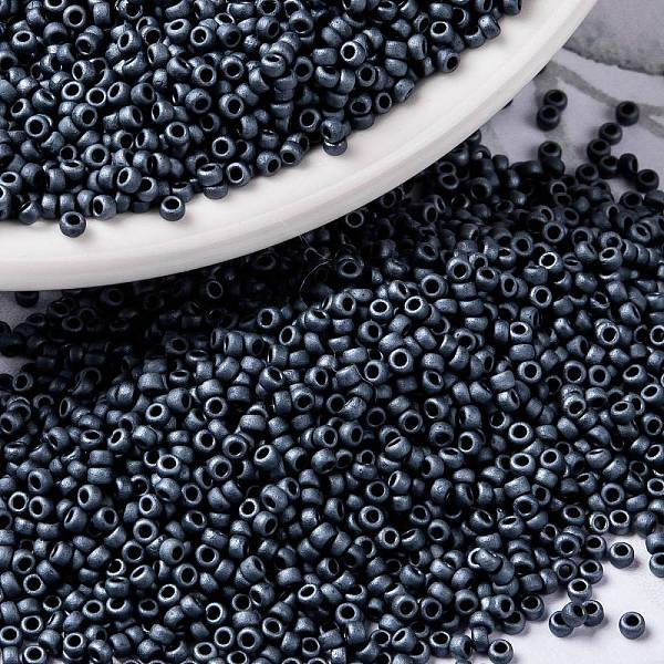 PandaHall MIYUKI Round Rocailles Beads, Japanese Seed Beads, 15/0, (RR2001) Matte Gunmetal, 15/0, 1.5mm, Hole: 0.7mm, about 27777pcs/50g..., Black
PandaHall MIYUKI Round Rocailles Beads, Japanese Seed Beads, 15/0, (RR2001) Matte Gunmetal, 15/0, 1.5mm, Hole: 0.7mm, about 27777pcs/50g..., Black