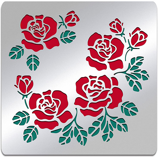 PandaHall BENECREAT Stainless Steel Rose Flower Pattern Stencils, Reusable Painting Template for DIY, Engraving, Painting, Scrapbooking...
PandaHall BENECREAT Stainless Steel Rose Flower Pattern Stencils, Reusable Painting Template for DIY, Engraving, Painting, Scrapbooking...