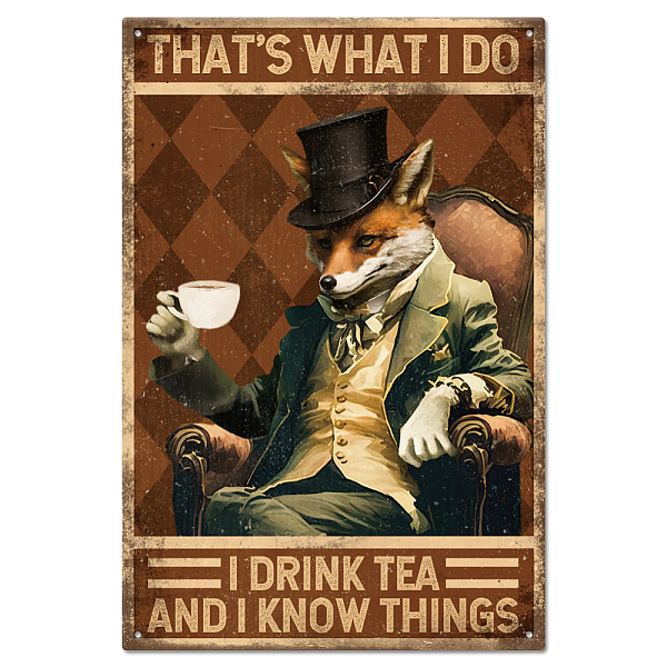 PandaHall Vintage Metal Tin Sign, Iron Wall Decor for Bars, Restaurants, Cafe Pubs, Rectangle, Fox, 300x200x0.5mm Iron Fox
PandaHall Vintage Metal Tin Sign, Iron Wall Decor for Bars, Restaurants, Cafe Pubs, Rectangle, Fox, 300x200x0.5mm Iron Fox