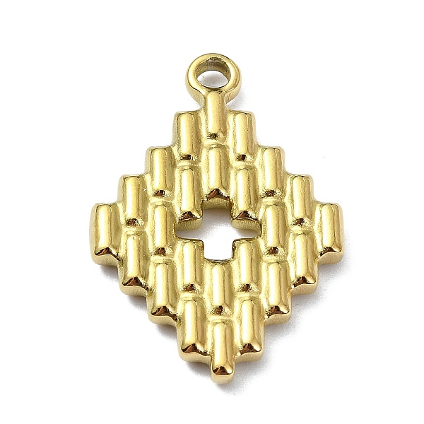 PandaHall Ion Plating(IP) 304 Stainless Steel Pendants, Rhombus Charm, Real 18K Gold Plated, 26x17.5x2.5mm, Hole: 2mm 304 Stainless Steel...
PandaHall Ion Plating(IP) 304 Stainless Steel Pendants, Rhombus Charm, Real 18K Gold Plated, 26x17.5x2.5mm, Hole: 2mm 304 Stainless Steel...