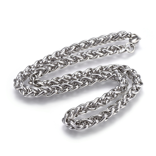 PandaHall 304 Stainless Steel Wheat Chain Necklaces, with Lobster Claw Clasps, Stainless Steel Color, 19.9 inch(50.5cm), 7mm 304 Stainless...
PandaHall 304 Stainless Steel Wheat Chain Necklaces, with Lobster Claw Clasps, Stainless Steel Color, 19.9 inch(50.5cm), 7mm 304 Stainless...
