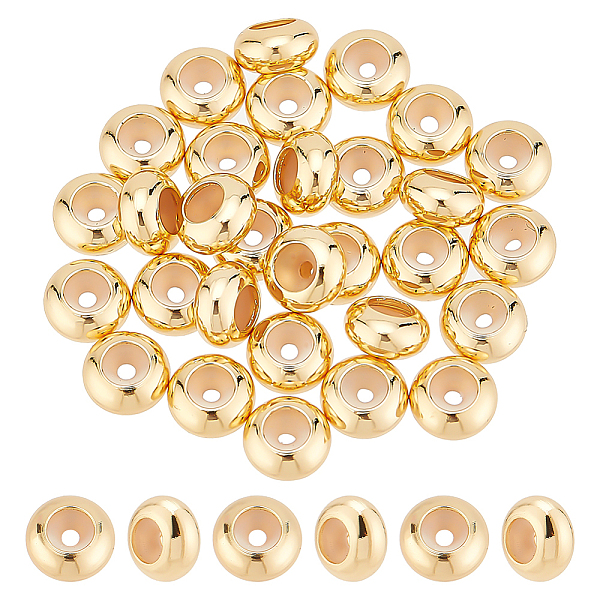 PandaHall BENECREAT 30Pcs Brass Beads, with Rubber Inside, Slider Beads, Stopper Beads, Nickel Free, Rondelle, Real 18K Gold Plated, 5x2.5mm...
PandaHall BENECREAT 30Pcs Brass Beads, with Rubber Inside, Slider Beads, Stopper Beads, Nickel Free, Rondelle, Real 18K Gold Plated, 5x2.5mm...