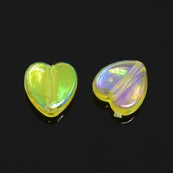 PandaHall Yellow AB color Plated Acrylic Heart Beads, Size: about 8mm wide, 3mm thick, hole: 1mm Acrylic Heart Yellow
PandaHall Yellow AB color Plated Acrylic Heart Beads, Size: about 8mm wide, 3mm thick, hole: 1mm Acrylic Heart Yellow
