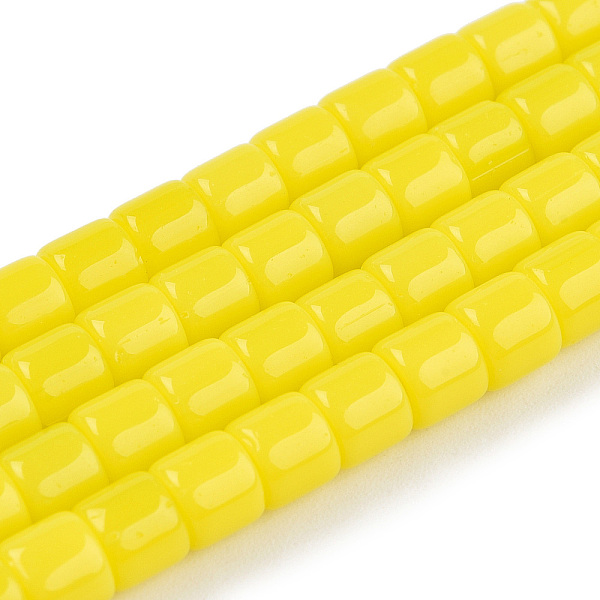 PandaHall Opaque Solid Glass Bead Strands, Column, Yellow, 5~5.5x4~4.5mm, Hole: 1.4mm, about 95~99pcs/strand, 15.28 inch~39.3 inch...
PandaHall Opaque Solid Glass Bead Strands, Column, Yellow, 5~5.5x4~4.5mm, Hole: 1.4mm, about 95~99pcs/strand, 15.28 inch~39.3 inch...