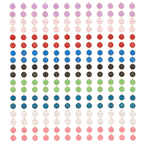 PandaHall Craftdady 9 Sets 9 Colors Alloy Enamel Pendants, Flat Round with Constellation, Mixed Color, 22x18x2mm, Hole: 1.5mm, about..., Multicolor
PandaHall Craftdady 9 Sets 9 Colors Alloy Enamel Pendants, Flat Round with Constellation, Mixed Color, 22x18x2mm, Hole: 1.5mm, about..., Multicolor