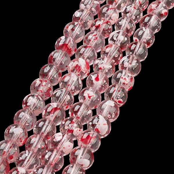 PandaHall Baking Painted Transparent Glass Bead Strands, Round, Red, 8mm, Hole: 1.2mm, about 102pcs/strand, 30.24''(76.8cm) Glass Red
PandaHall Baking Painted Transparent Glass Bead Strands, Round, Red, 8mm, Hole: 1.2mm, about 102pcs/strand, 30.24''(76.8cm) Glass Red