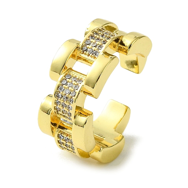 PandaHall Brass Micro Pave Cubic Zirconia Open Cuff Rings, Hollow Rectangle, Real 16K Gold Plated, US Size 7(17.3mm) Brass+Cubic Zirconia..., Clear
PandaHall Brass Micro Pave Cubic Zirconia Open Cuff Rings, Hollow Rectangle, Real 16K Gold Plated, US Size 7(17.3mm) Brass+Cubic Zirconia..., Clear