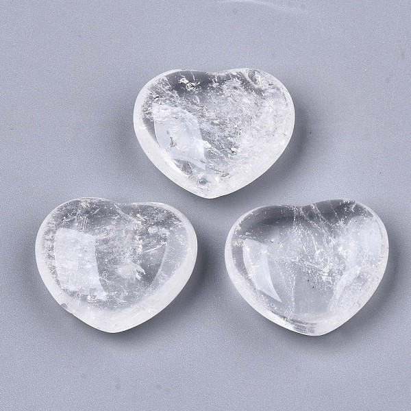 PandaHall Natural Quartz Crystal Heart Love Stone, Pocket Palm Stone for Reiki Balancing, 20x23x10mm Quartz Crystal Heart
PandaHall Natural Quartz Crystal Heart Love Stone, Pocket Palm Stone for Reiki Balancing, 20x23x10mm Quartz Crystal Heart