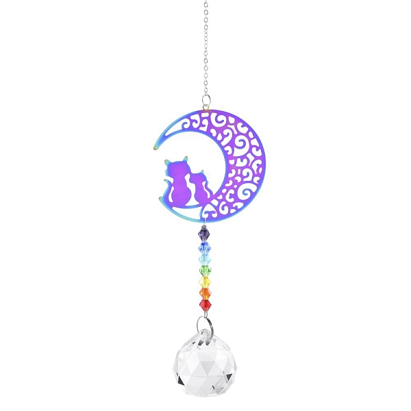 PandaHall Stainless Steel with Glass Beaded Hanging Pendant Decorations, Suncatchers for Party Window, Wall Display Decorations, Cat Shape...
PandaHall Stainless Steel with Glass Beaded Hanging Pendant Decorations, Suncatchers for Party Window, Wall Display Decorations, Cat Shape...