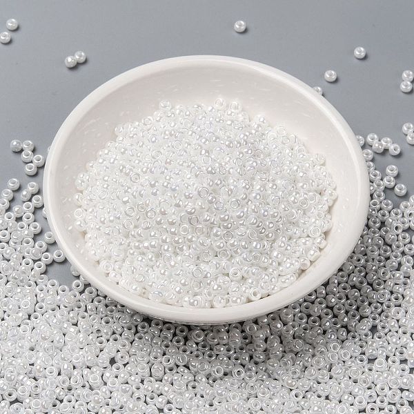 PandaHall MIYUKI Round Rocailles Beads, Japanese Seed Beads, (RR420) White Pearl Ceylon, 8/0, 3mm, Hole: 1mm, about 422~455pcs/10g Glass...
PandaHall MIYUKI Round Rocailles Beads, Japanese Seed Beads, (RR420) White Pearl Ceylon, 8/0, 3mm, Hole: 1mm, about 422~455pcs/10g Glass...