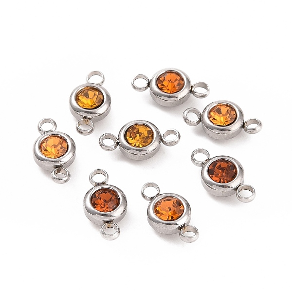 PandaHall 304 Stainless Steel Rhinestone Links Connectors, Flat Round, Stainless Steel Color, Topaz, 12x6.5x4mm, Hole: 2mm 304 Stainless..., Yellow
PandaHall 304 Stainless Steel Rhinestone Links Connectors, Flat Round, Stainless Steel Color, Topaz, 12x6.5x4mm, Hole: 2mm 304 Stainless..., Yellow