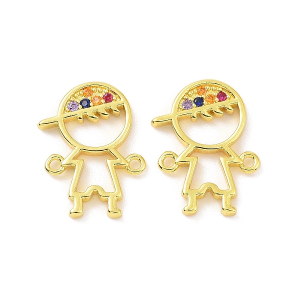 PandaHall Real 18K Gold Plated Brass Micro Pave Cubic Zirconia Connector Charms, Boy Links, Colorful, 16x12x1.5mm, Hole: 1.1mm Brass+Cubic...
PandaHall Real 18K Gold Plated Brass Micro Pave Cubic Zirconia Connector Charms, Boy Links, Colorful, 16x12x1.5mm, Hole: 1.1mm Brass+Cubic...