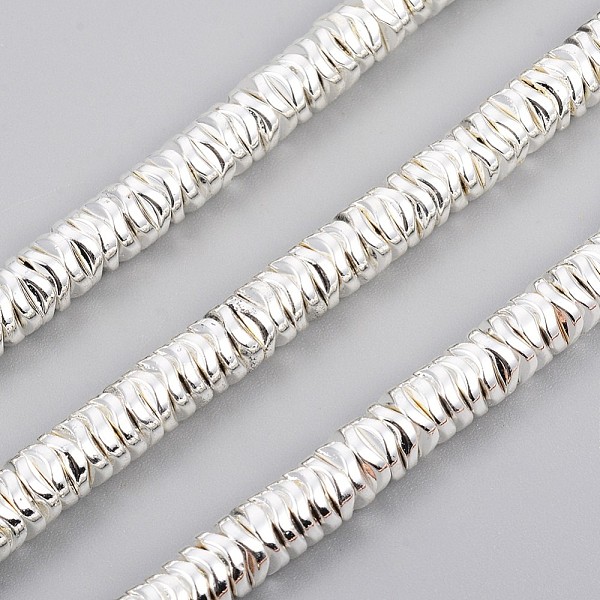 PandaHall Electroplated Non-magnetic Synthetic Hematite Beads Strands, Wave Flat Round/Disc, Silver Plated, 6x1.5mm, Hole: 1mm, about...
PandaHall Electroplated Non-magnetic Synthetic Hematite Beads Strands, Wave Flat Round/Disc, Silver Plated, 6x1.5mm, Hole: 1mm, about...