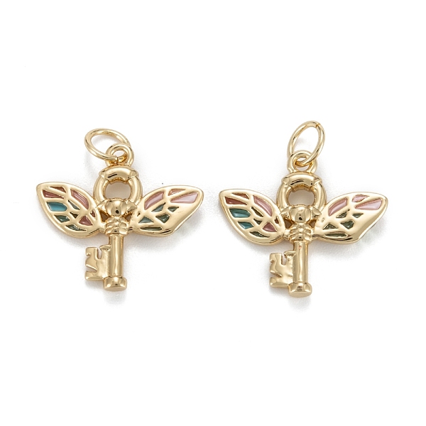 PandaHall Brass Enamel Pendants, with Jump Ring, Long-Lasting Plated, Lead Free & Nickel Free & Cadmium Free, Key, Real 18K Gold Plated...
PandaHall Brass Enamel Pendants, with Jump Ring, Long-Lasting Plated, Lead Free & Nickel Free & Cadmium Free, Key, Real 18K Gold Plated...