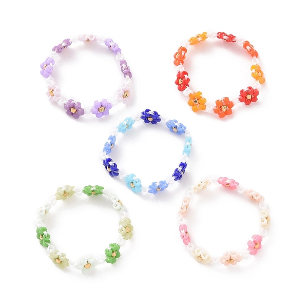 PandaHall Glass Beaded Flower Wrap Stretch Finger Ring for Women, Mixed Color, US Size 6 1/2(16.9mm) Glass Multicolor
PandaHall Glass Beaded Flower Wrap Stretch Finger Ring for Women, Mixed Color, US Size 6 1/2(16.9mm) Glass Multicolor
