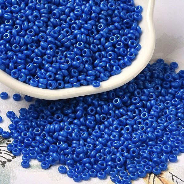 PandaHall Baking Paint Glass Seed Beads, Donut, Blue, 8/0, 2.5~3x1~1.5mm, Hole: 1~1.2mm, about 40909pcs/1pound Glass Donut Blue
PandaHall Baking Paint Glass Seed Beads, Donut, Blue, 8/0, 2.5~3x1~1.5mm, Hole: 1~1.2mm, about 40909pcs/1pound Glass Donut Blue