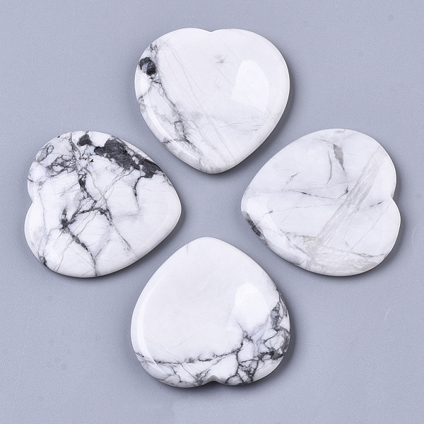 PandaHall Natural Howlite Thumb Worry Stone, Pocket Palm Stones, for Healing Reiki Stress Relief, Heart Shape, 39~40x39~40x5~6mm Howlite...
PandaHall Natural Howlite Thumb Worry Stone, Pocket Palm Stones, for Healing Reiki Stress Relief, Heart Shape, 39~40x39~40x5~6mm Howlite...