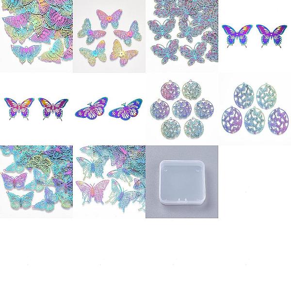 PandaHall 20Pcs 10 Style Ion Plating(IP) 201 Stainless Steel Filigree Pendants, Etched Metal Embellishments, Butterfly & Ring & Oval...
PandaHall 20Pcs 10 Style Ion Plating(IP) 201 Stainless Steel Filigree Pendants, Etched Metal Embellishments, Butterfly & Ring & Oval...