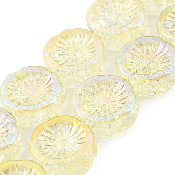 PandaHall Full Rainbow Plated Electroplate Glass Transparent Beads Strands, Flower, Light Goldenrod Yellow, 14x14.5x5.5mm, Hole: 1.2mm...
PandaHall Full Rainbow Plated Electroplate Glass Transparent Beads Strands, Flower, Light Goldenrod Yellow, 14x14.5x5.5mm, Hole: 1.2mm...