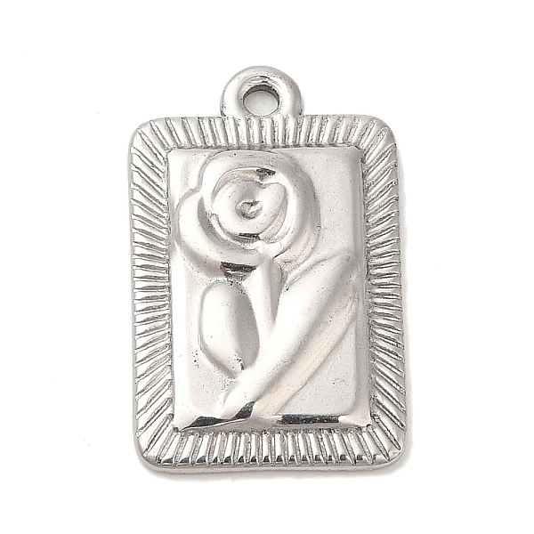 PandaHall 304 Stainless Steel Pendants, Rectangle with Rose Charm, Stainless Steel Color, 21.5x13.5x2mm, Hole: 1.2mm 304 Stainless Steel...
PandaHall 304 Stainless Steel Pendants, Rectangle with Rose Charm, Stainless Steel Color, 21.5x13.5x2mm, Hole: 1.2mm 304 Stainless Steel...