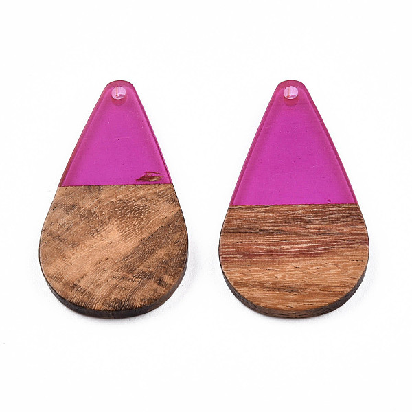PandaHall Transparent Resin & Walnut Wood Pendants, Teardrop Shape Charm, Orchid, 38x22x3mm, Hole: 2mm Resin+Wood Teardrop Purple
PandaHall Transparent Resin & Walnut Wood Pendants, Teardrop Shape Charm, Orchid, 38x22x3mm, Hole: 2mm Resin+Wood Teardrop Purple