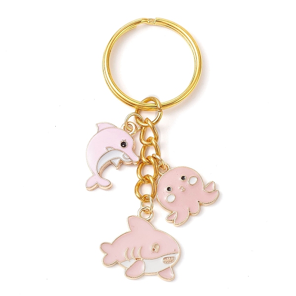 PandaHall Ocean Alloy Enamel Keychain, with Iron Split Key Rings, Octopus & Shark & Dolphin, Pink, 6.9cm Alloy Mixed Shapes Pink
PandaHall Ocean Alloy Enamel Keychain, with Iron Split Key Rings, Octopus & Shark & Dolphin, Pink, 6.9cm Alloy Mixed Shapes Pink