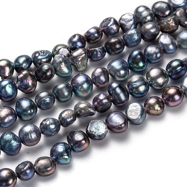PandaHall Natural Cultured Freshwater Pearl Beads Strands, Potato, Dyed, Prussian Blue, 5~7x6~8mm, Hole: 0.6mm, about 58pcs/strand, 13.78...
PandaHall Natural Cultured Freshwater Pearl Beads Strands, Potato, Dyed, Prussian Blue, 5~7x6~8mm, Hole: 0.6mm, about 58pcs/strand, 13.78...