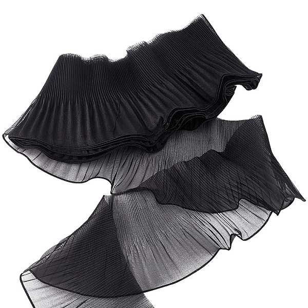 PandaHall 7 Yards Polyester Ruffled Ribbon, Pleated Wavy Ribbon, for Garment Accesories, Black, 5-1/4 inch(132mm) Polyester None Black
PandaHall 7 Yards Polyester Ruffled Ribbon, Pleated Wavy Ribbon, for Garment Accesories, Black, 5-1/4 inch(132mm) Polyester None Black