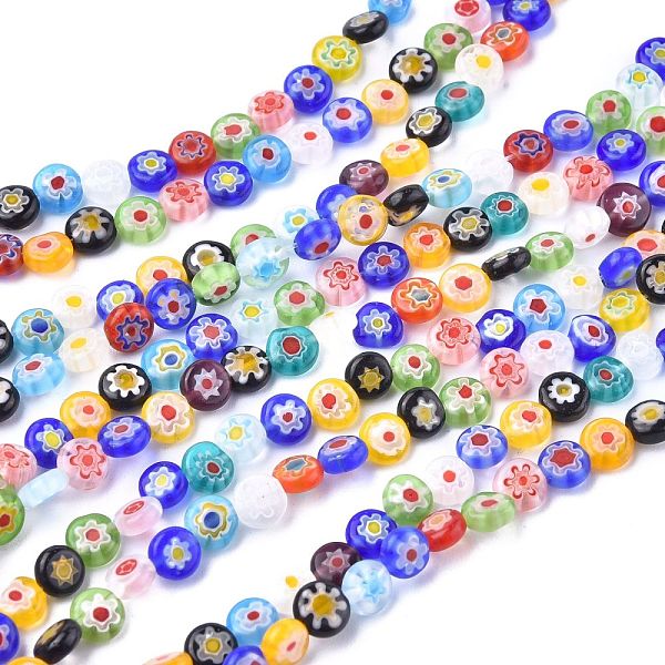 PandaHall Flat Round Handmade Millefiori Glass Beads, Mixed Color, 6x3mm, Hole: 0.5mm Millefiori Lampwork Flat Round Multicolor
PandaHall Flat Round Handmade Millefiori Glass Beads, Mixed Color, 6x3mm, Hole: 0.5mm Millefiori Lampwork Flat Round Multicolor