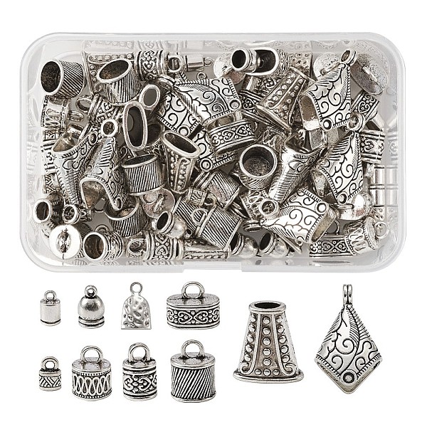 PandaHall Tibetan Style Alloy Cord Ends/Terminators, Antique Silver, 12.5x8.5x1.8cm, 100pcs/box Alloy
PandaHall Tibetan Style Alloy Cord Ends/Terminators, Antique Silver, 12.5x8.5x1.8cm, 100pcs/box Alloy