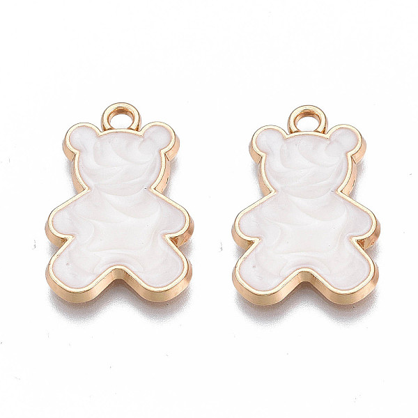 PandaHall Alloy Enamel Pendants, Cadmium Free & Nickel Free & Lead Free, Light Gold, Bear, Creamy White, 21x14x2mm, Hole: 1.8mm Alloy+Enamel...
PandaHall Alloy Enamel Pendants, Cadmium Free & Nickel Free & Lead Free, Light Gold, Bear, Creamy White, 21x14x2mm, Hole: 1.8mm Alloy+Enamel...