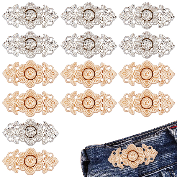 PandaHall AHADEMAKER 16 Sets 2 Style Alloy Adjustment Waist Tightener Buckle Buttons, for Dress Jeans Too Big Loose, Flower, Mixed Color...
PandaHall AHADEMAKER 16 Sets 2 Style Alloy Adjustment Waist Tightener Buckle Buttons, for Dress Jeans Too Big Loose, Flower, Mixed Color...
