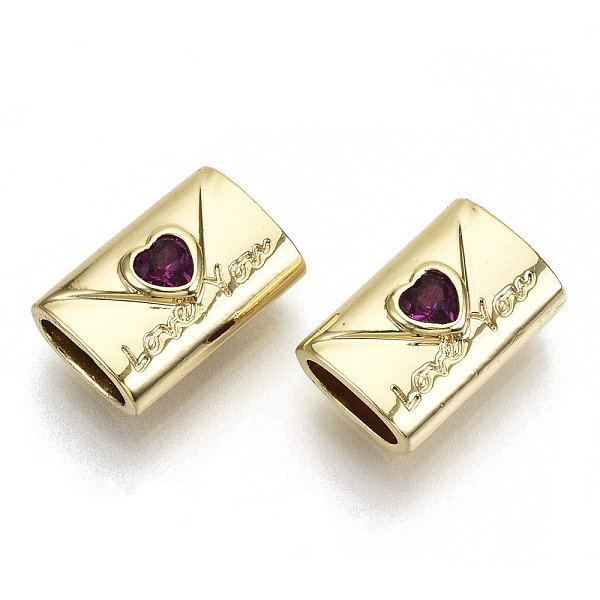 PandaHall Brass Micro Pave Cubic Clear Zirconia Beads, Valentine's Day, Nickel Free, Envelope with Heart, Real 18K Gold Plated, Medium...
PandaHall Brass Micro Pave Cubic Clear Zirconia Beads, Valentine's Day, Nickel Free, Envelope with Heart, Real 18K Gold Plated, Medium...